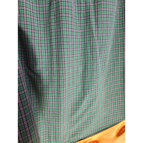 Ralph Lauren Non Iron Men's Size XL 17.5 Green Plaid Long Sleeve Casual Shirt - Picture 2 of 7